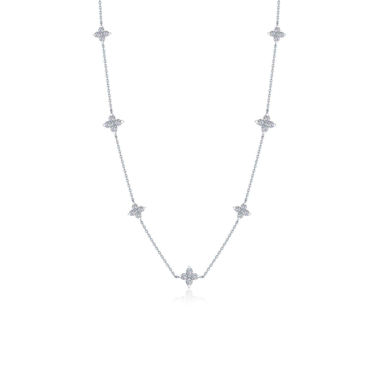 Lafonn Trillium Station Necklace, 18"