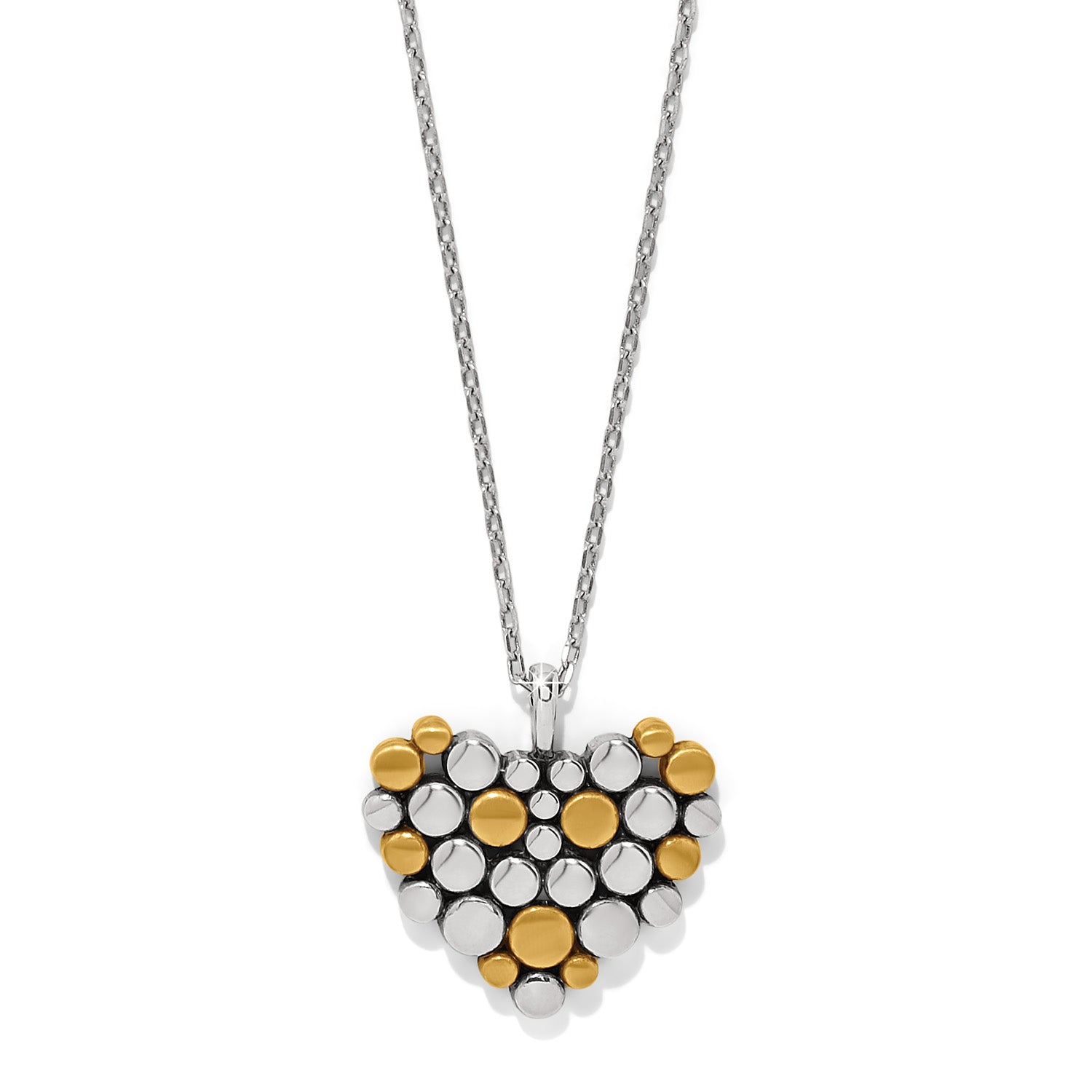 Brighton Pebble Edge Heart Necklace