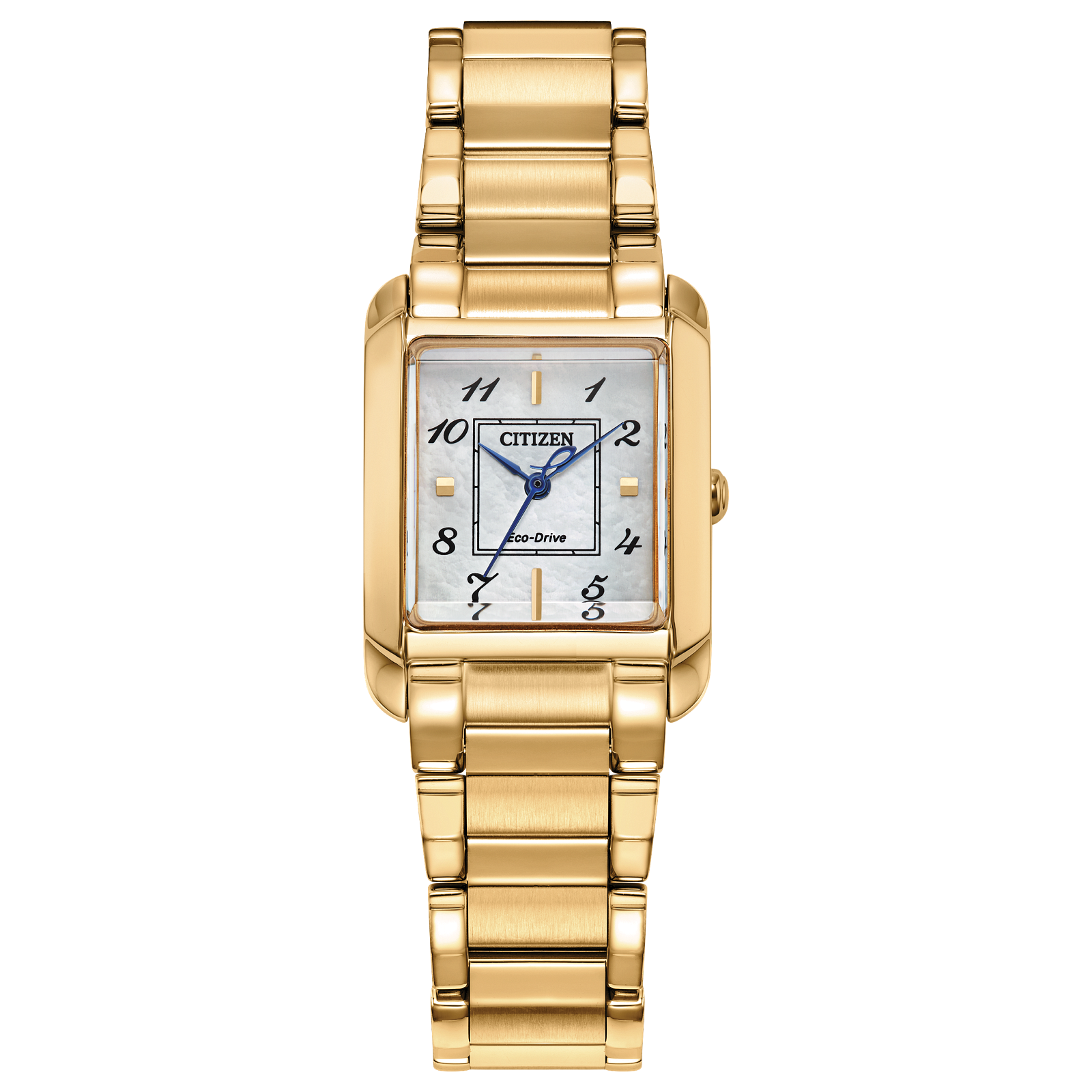 Citizen Ladies St Steel Gold Tone Case w/ MOP Dial