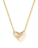 Kendra Scott Heart Letter J Gold Ivory Mother of Pearl Short Pendant Necklace