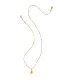 Kendra Scott Lemon Gold Short Pendant Necklace