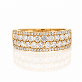 Diamond Multi-Row Ring