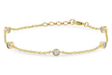 Diamond Station Bracelet, 7.25"