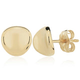 Gold Vermeil Dapped Disk Earrings