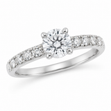 White Gold Diamond Engagement Ring