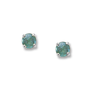 4mm Emerald Stud Earrings