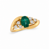 Oval Emerald & Diamond Ring