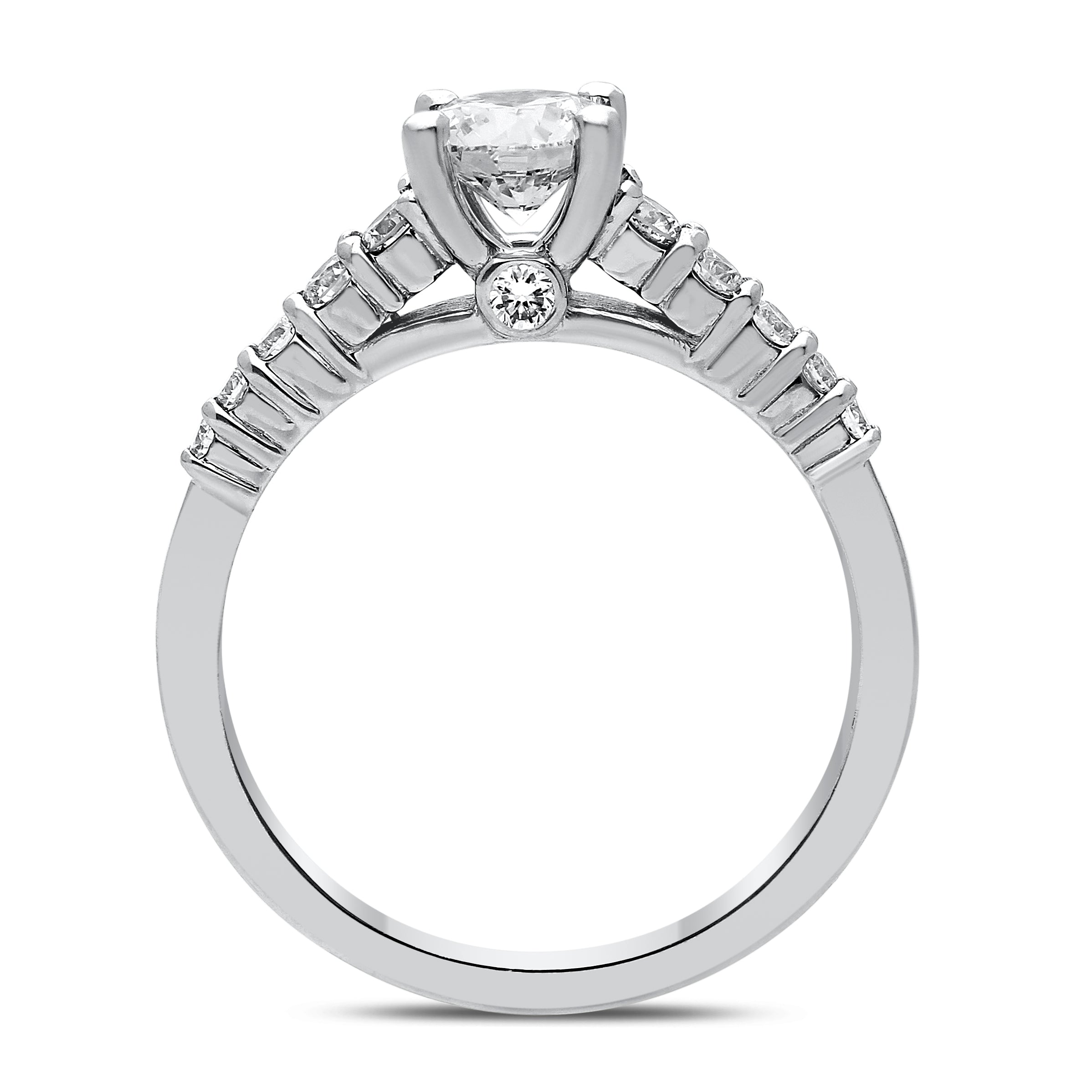 Round Lab-Grown Diamond Engagement Ring
