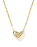 Kendra Scott Heart Letter R Gold Ivory Mother of Pearl Short Pendant Necklace
