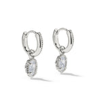 Kendra Scott Mini Ellie Luxe Silver Huggie Earrings