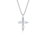 Lafonn Angel Wings Cross Pendant