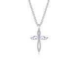 Lafonn Angel Wings Cross Pendant
