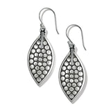 Brighton Pebble Leaf Reversible French Wire Earrings