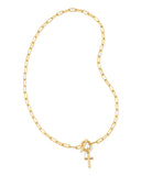 Kendra Scott Cross Gold Link and Chain Necklace