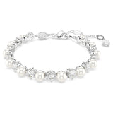 Swarovski Matrix Crystal Pearl Tennis Bracelet