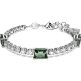 Swarovski Mixed Matrix Tennis bracelet, Green