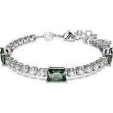 Swarovski Mixed Matrix Tennis bracelet, Green