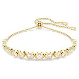 Swarovski Imber Graduated Lariat Bracelet, Gold-Tone