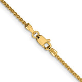 Yellow Gold 1.5mm Spiga Chain, 24"