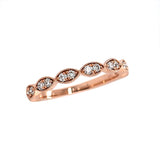 Rose Gold Diamond Band