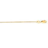 Yellow Gold 0.6mm Box Chain, 18"