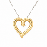 Reversible Diamond Heart Pendant