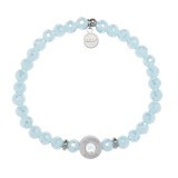 Mama Collection: Aqua Crystal with Mama CZ Bead Charity Bracelet