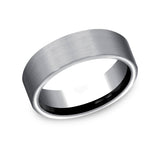 THE LIEUTENANT - Tantalum Grey Metals Satin Finish Men's Band