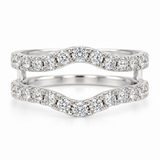 1ctw Curved Diamond Insert Ring