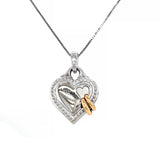 Scott Kay "Artiste" Heart Pendant with Gold Rings