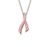 Lafonn Pink Ribbon Pendant