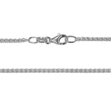 Silver 1.7mm Spiga/Wheat Chain, 18"