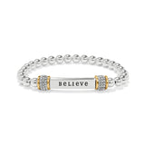 Brighton Meridian Believe Two Tone Stretch Bracelet