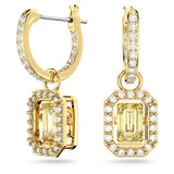Swarovski Millenia drop earrings, Yellow