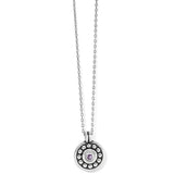 Brighton Pebble Dot Medali Petite Reversible Necklace, Tanzanite