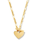 Kendra Scott Heart Padlock Pendant Necklace in 18k Gold Vermeil