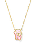 Kendra Scott Ballet Gold Blush Mother of Pearl Short Pendant Necklace