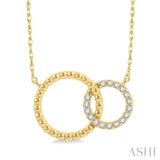 Diamond Interlocked Circle Necklace