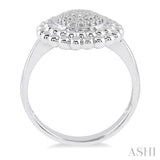 1/50 Ctw Round Cut Diamond Ring in Sterling Silver