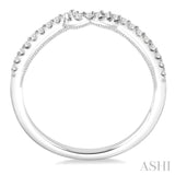 1/6 Ctw Round Cut Diamond Wedding Band in 14K White Gold