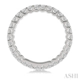 1 Ctw Round Cut Diamond Eternity Band in 14K White Gold
