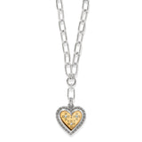 Brighton Mosaic Heart Two Tone Necklace