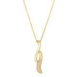 Le Vian® 14K Honey Gold™ 0.23ctw Chocolate Diamonds® & Nude Diamonds™ Ribbon Pendant