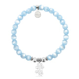 Thank You Charm with Blue Selenite Charity Bracelet