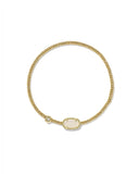 Kendra Scott Grayson Gold Stretch Bracelet in Iridescent Drusy