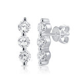 Petite Diamond Bar Earrings