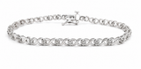 1/2ctw Diamond Illusion Set XO Bracelet, 7"