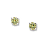 4mm Peridot Stud Earrings