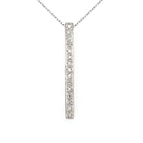 Diamond Vertical Bar Pendant