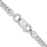 Silver 3.4mm Franco Chain, 22"